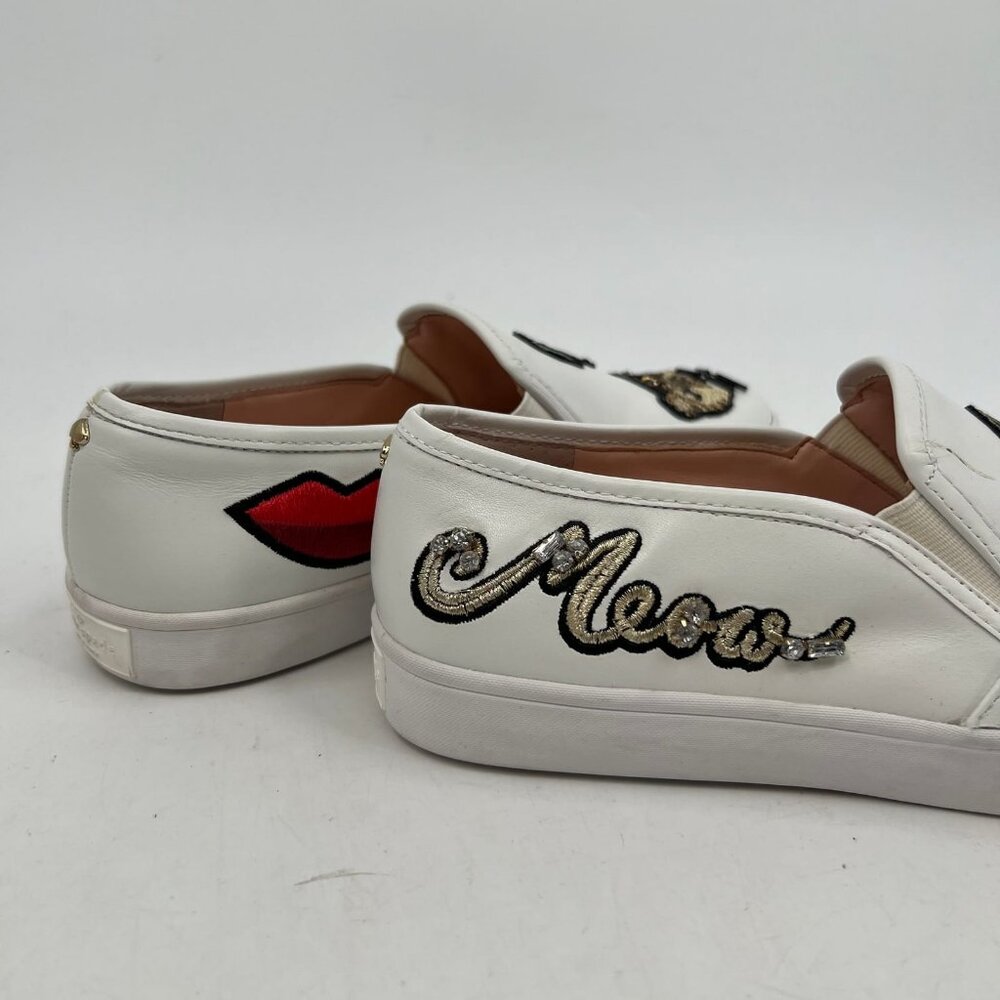 Kate Spade White Sequin Cat Slip-On Sneakers | Size 6.5 - Picture 12 of 12